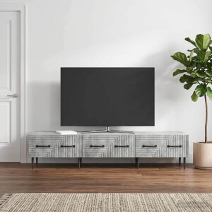 vidaXL TV-kast met lade Betongrijs 147 x 34,5 x 30 cm Bewerkt hout