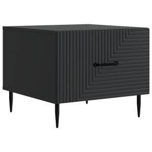 vidaXL Salontafel met lade Zwart 49 x 50 x 40 cm Bewerkt hout