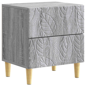 vidaXL Nachtkastje Grijs Sonoma 43 x 34,5 x 48 cm Bewerkt hout