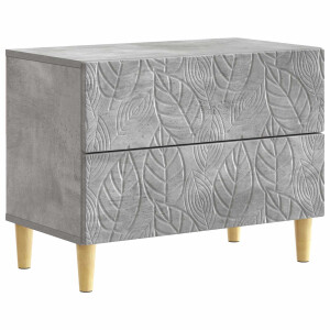 vidaXL Nachtkastje Betongrijs 62 x 34,5 x 48 cm Bewerkt hout