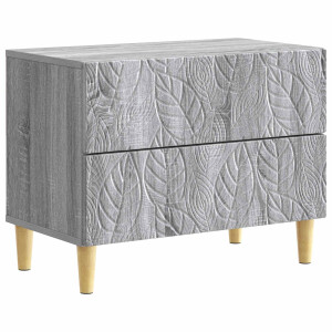 vidaXL Nachtkastje Grijs Sonoma 62 x 34,5 x 48 cm Bewerkt hout