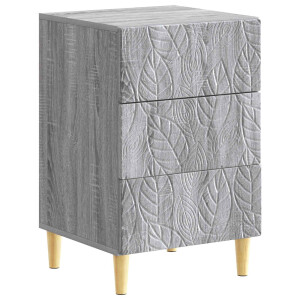 vidaXL Nachtkastje Grijs Sonoma 43 x 39,5 x 66,5 cm Bewerkt hout