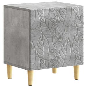 vidaXL Nachtkastje Betongrijs 43 x 34,5 x 50 cm Bewerkt hout