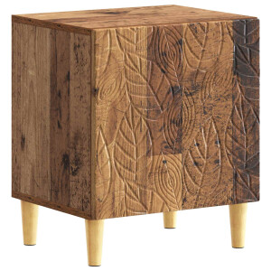 vidaXL Nachtkastje Oud hout 43 x 34,5 x 50 cm Bewerkt hout