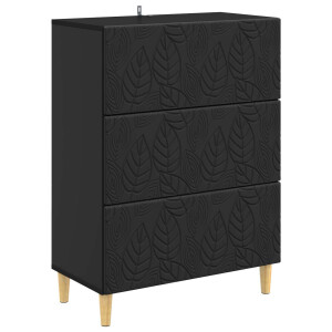 vidaXL Ladenkast Zwart 66 x 34,5 x 90 cm Bewerkt hout
