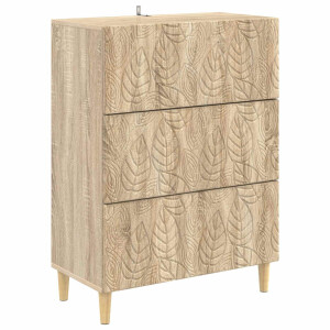 vidaXL Ladenkast Sonoma Eiken 66 x 34,5 x 90 cm Bewerkt hout