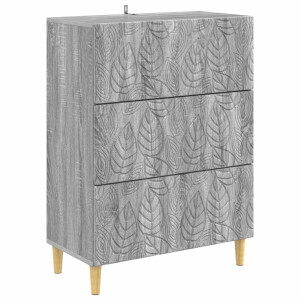 vidaXL Ladenkast Grijs Sonoma 66 x 34,5 x 90 cm Bewerkt hout