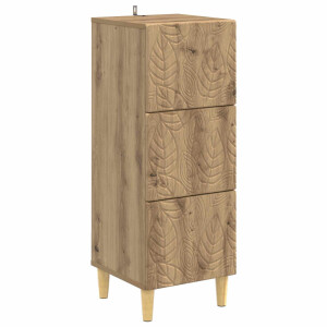 vidaXL Ladenkast Artisanaal eiken 33 x 34,5 x 90 cm Bewerkt hout