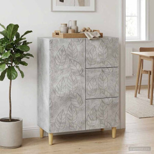 vidaXL Dressoir Betongrijs 66 x 34,5 x 90 cm Bewerkt hout