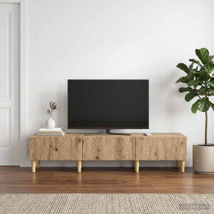 vidaXL TV-kast 147 x 34,5 x 30 cm Artisanaal eiken Bewerkt hout