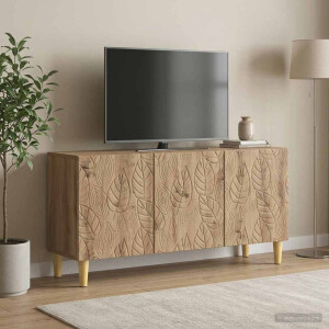 vidaXL TV-kast 99 x 34,5 x 50 cm Artisanaal eiken Bewerkt hout