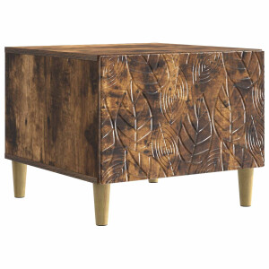 vidaXL Salontafel Gerookt eiken 50 x 49 x 40 cm Bewerkt hout
