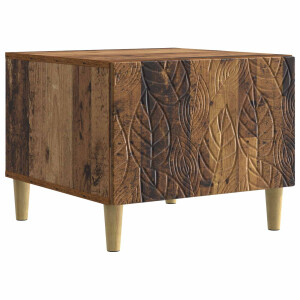 vidaXL Salontafel Oud hout 50 x 49 x 40 cm Bewerkt hout