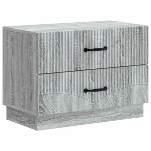 vidaXL Nachtkastje Grijs sonoma 62 x 34,5 x 44,5 cm Bewerkt hout