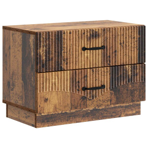 vidaXL Nachtkastje met lade Oud hout 62 x 34,5 x 44,5 cm Bewerkt hout