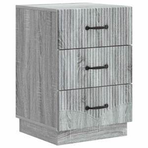 vidaXL Nachtkastje Grijs sonoma 43 x 41 x 63,5 cm Bewerkt hout