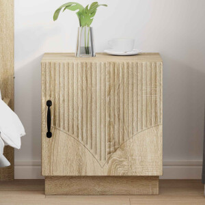 vidaXL Nachtkastje Sonoma Eiken 43 x 34,5 x 47 cm Bewerkt hout