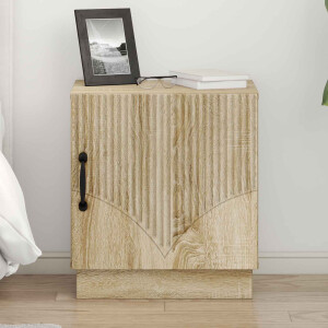 vidaXL Nachtkastje 2 pcs Sonoma Eiken 43 x 34,5 x 47 cm Bewerkt hout