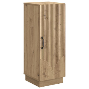 vidaXL Dressoir Artisanaal eiken 33 x 34,5 x 87 cm Bewerkt hout