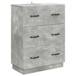 vidaXL Ladenkast Betongrijs 66 x 34,5 x 87 cm Bewerkt hout