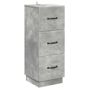 vidaXL Ladenkast Betongrijs 33 x 34,5 x 87 cm Bewerkt hout