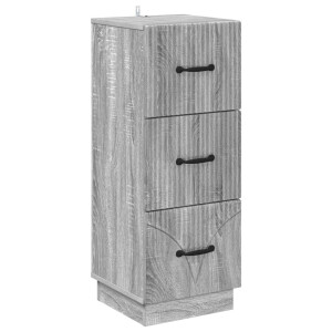 vidaXL Ladenkast Grijs sonoma 33 x 34,5 x 87 cm Bewerkt hout