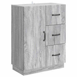 vidaXL Dressoir met lade Grijs sonoma 66 x 34,5 x 87 cm Bewerkt hout