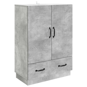 vidaXL Dressoir met lade Betongrijs 66 x 34,5 x 92 cm Bewerkt hout