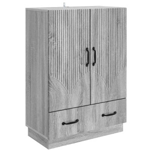 vidaXL Dressoir met lade Grijs sonoma 66 x 34,5 x 92 cm Bewerkt hout