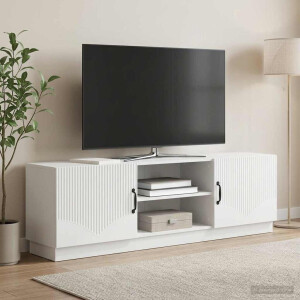 vidaXL TV-kast Wit 150 x 31 x 47 cm Bewerkt hout