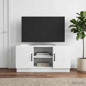 vidaXL TV-kast Wit 102 x 34,5 x 47 cm Bewerkt hout