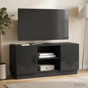 vidaXL TV-kast Zwart 102 x 34,5 x 47 cm Bewerkt hout