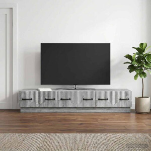 vidaXL TV-kast met lade Grijs sonoma 147 x 34,5 x 27 cm Bewerkt hout