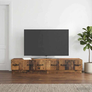 vidaXL TV-kast met lade Oud hout 147 x 34,5 x 27 cm Bewerkt hout