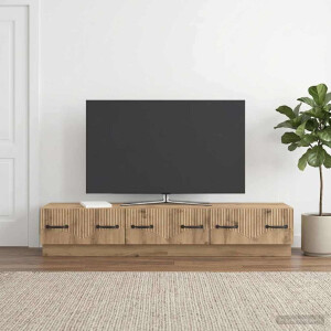 vidaXL TV-kast Artisanaal eiken 147 x 34,5 x 27 cm Bewerkt hout