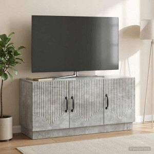 vidaXL TV-kast Betongrijs 99 x 34,5 x 47 cm Bewerkt hout