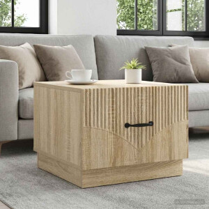 vidaXL Salontafel met lade Sonoma Eiken 49 x 50 x 37 cm Bewerkt hout