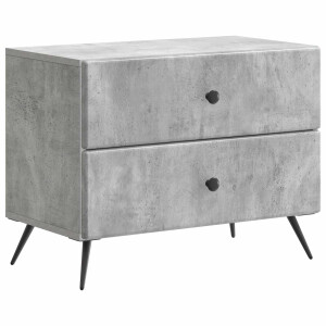 vidaXL Nachtkastje Betongrijs 62 x 34,5 x 47,5 cm Bewerkt hout
