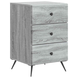 vidaXL Nachtkastje Grijs sonoma 43 x 41 x 66,5 cm Bewerkt hout