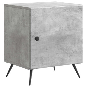 vidaXL Nachtkastje Betongrijs 43 x 34,5 x 50 cm Bewerkt hout