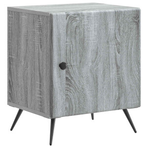 vidaXL Nachtkastje Grijs sonoma 43 x 34,5 x 50 cm Bewerkt hout