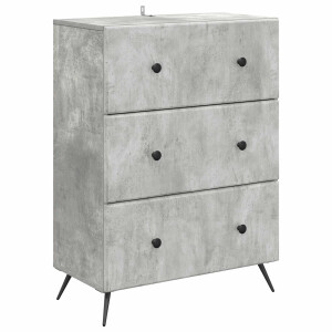 vidaXL Ladenkast Betongrijs 66 x 34,5 x 90 cm Bewerkt hout