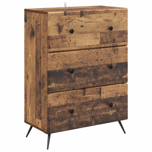 vidaXL Ladenkast Oud hout 66 x 34,5 x 90 cm Bewerkt hout