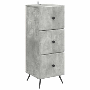 vidaXL Ladenkast Betongrijs 33 x 34,5 x 90 cm Bewerkt hout