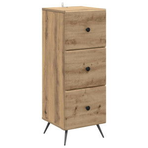 vidaXL Ladenkast Artisanaal eiken 33 x 34,5 x 90 cm Bewerkt hout