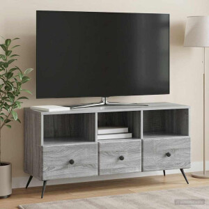 vidaXL TV-kast met lade Grijs sonoma 102 x 34,5 x 50 cm Bewerkt hout
