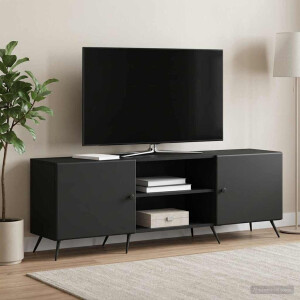 vidaXL TV-kast Zwart 150 x 31 x 50 cm Bewerkt hout