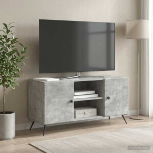 vidaXL TV-kast Betongrijs 102 x 34,5 x 50 cm Bewerkt hout