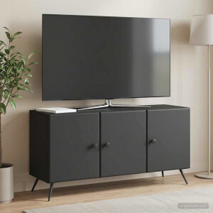 vidaXL TV-kast Zwart 99 x 34,5 x 50 cm Bewerkt hout