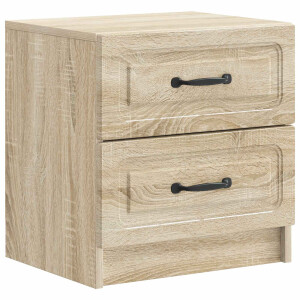 vidaXL Nachtkastje Sonoma Eiken 43 x 34,5 x 44,5 cm Bewerkt hout
